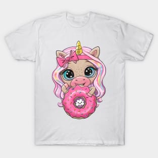 Unicorn with donut T-Shirt